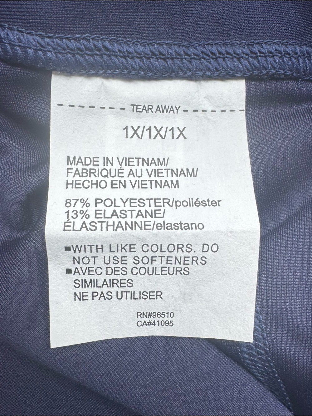 Under Armour Navy Active Compression Capri Leggings PLUS: 1X #U - Picture 6 of 6